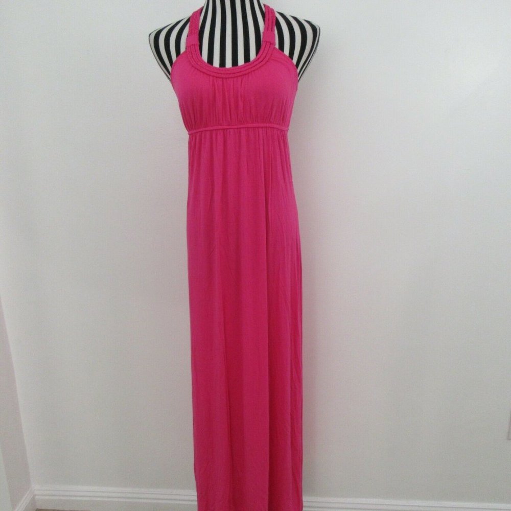Willi Smith Pink Long Maxi Empire Waist Dress